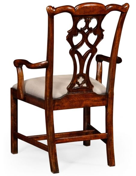 Dining Chairs High End Dinning Arm Chair in Mahogany
