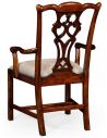 Dining Chairs High End Dinning Arm Chair in Mahogany