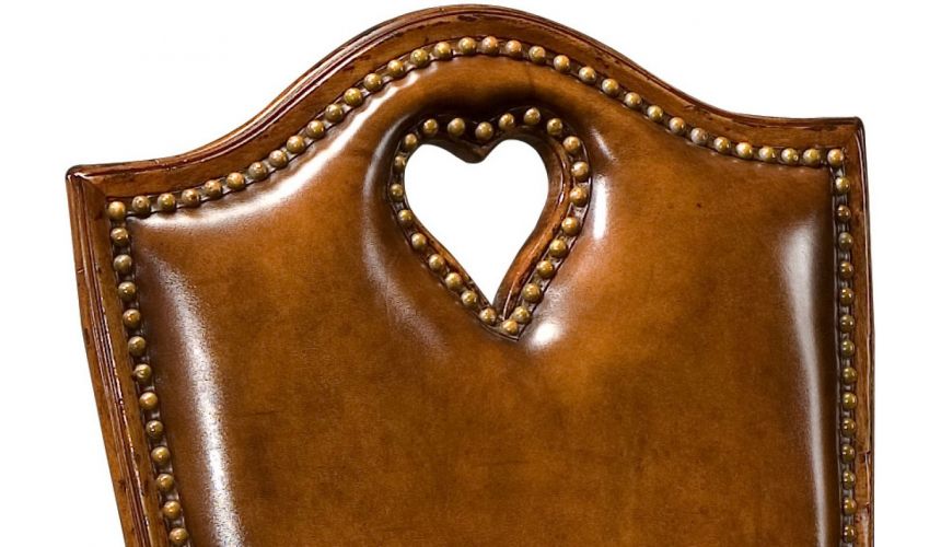 Game Card Tables & Game Chairs Antique High Back Side Chair-85