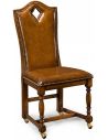 Square & Rectangular Side Tables Walnut Wood High Backed Side Chair-87