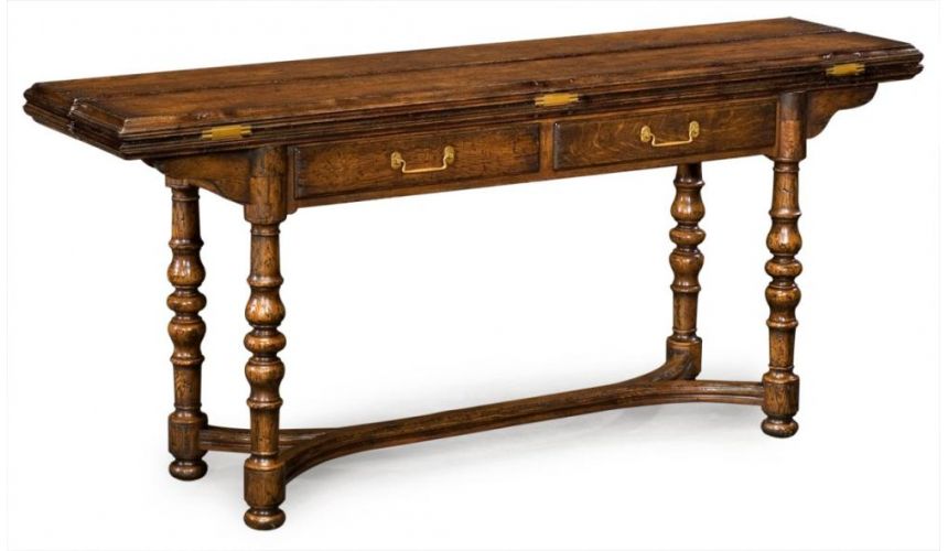 High End Furniture Hunt Table In Oak