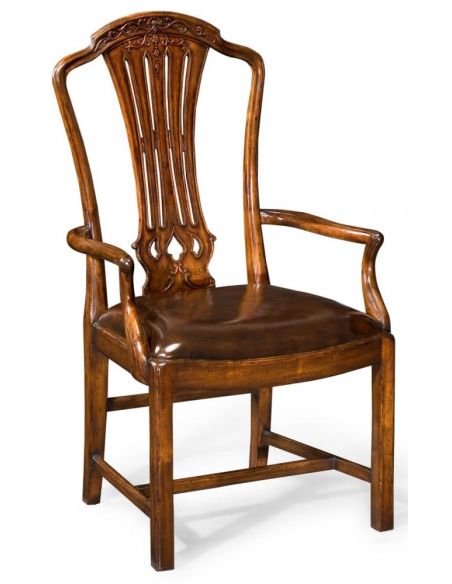 High End Dinning Room Furniture Carved Side Chair In Mahogany