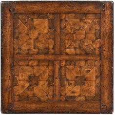 Square & Rectangular Side Tables Heavily Distressed Walnut Side Table-13 2