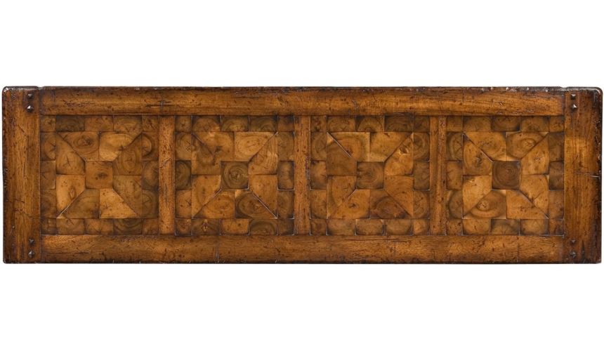 Heavily Distressed Console Table-14