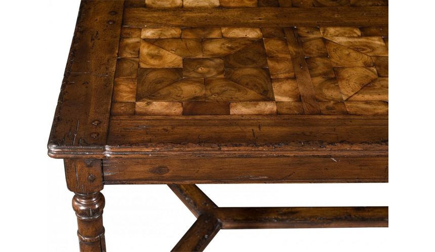 Rectangular and Square Coffee Tables Heavily Distressed Coffee Table-15