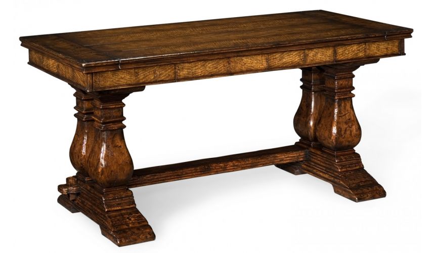Walnut Writing and Center Tables-18