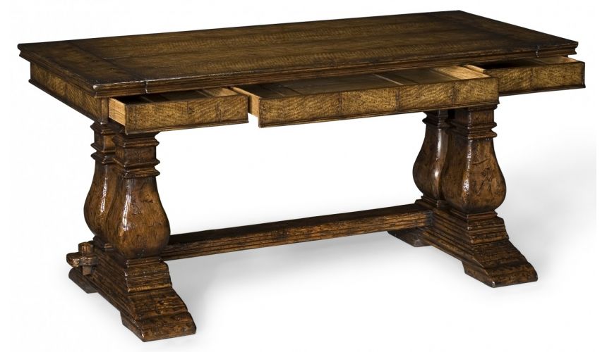 Walnut Writing and Center Tables-18