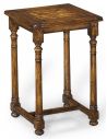 Square & Rectangular Side Tables Antique Wooden Nesting of Three Tables-21