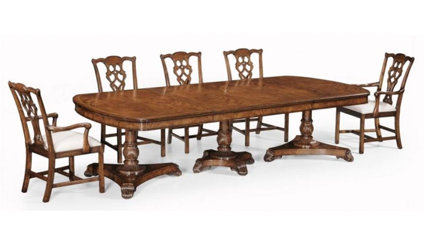 Dining Tables High End Furniture Dining Table In Walnut Veneer