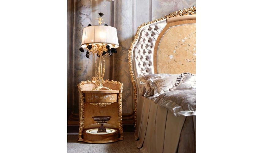 BEDS - Queen, King & California King Sizes Hand-made carvings make this bedroom plush and royal