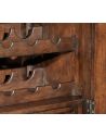 Breakfronts & China Cabinets Oak Heavily Distressed Tall Wine Cabinet-26