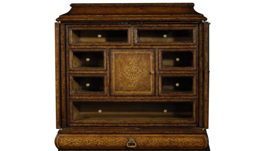 Home Bar Furniture Fine Furniture Display cabinet Seaweed Humidor