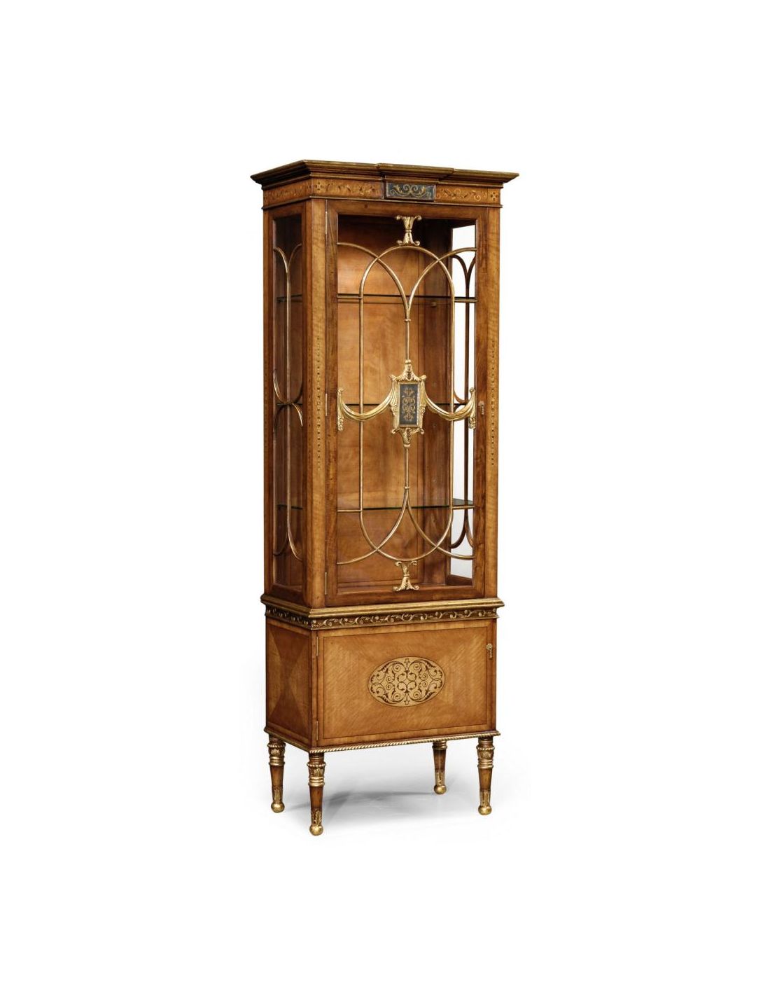 Elegant tall display cabinet