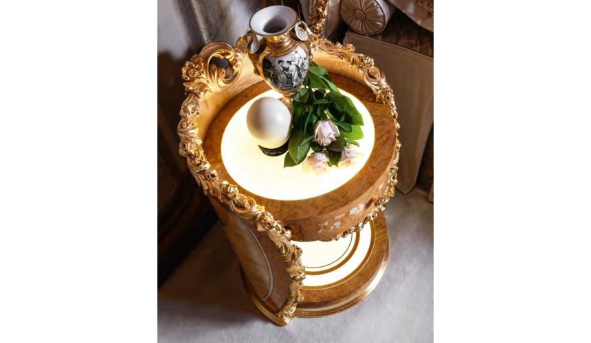 BEDS - Queen, King & California King Sizes Hand-made carvings make this bedroom plush and royal