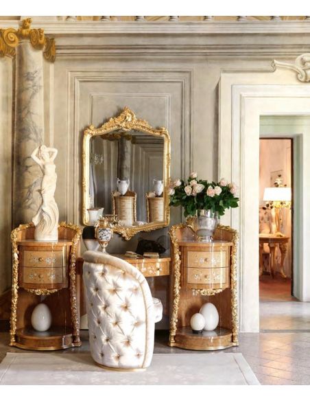 BEDS - Queen, King & California King Sizes Hand-made carvings make this bedroom plush and royal