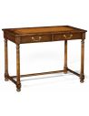 Square & Rectangular Side Tables Walnut Dressing Table With Two Drawers-24