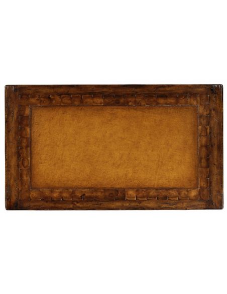 Square & Rectangular Side Tables Walnut Dressing Table With Two Drawers-24