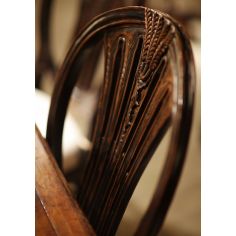 Dining Chairs High End Dinning Rustic Black Painted Side Chair 2