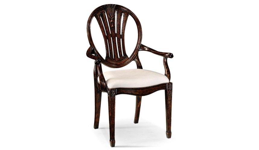 Dining Chairs High End Dinning Black Painted Arm Chair