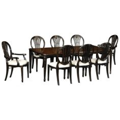 Dining Chairs High End Dinning Black Painted Arm Chair 2