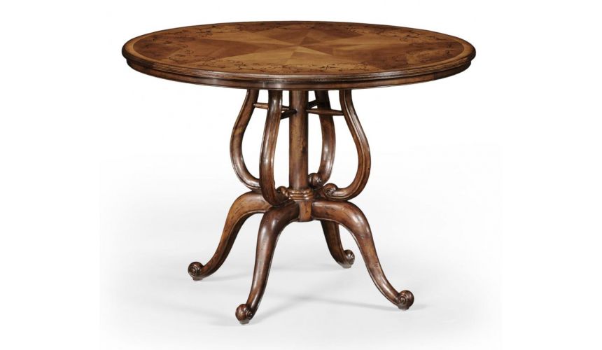 Luxury Furniture Round Foyer Center Table, Foyer Tables Round