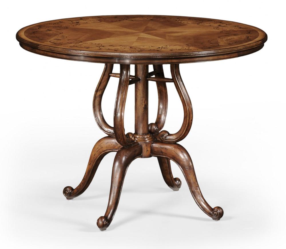 Luxury Furniture Round Foyer &amp; Center Table, Bernadette 