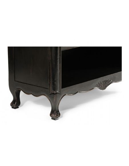 Display Cabinets and Armories Fine Furniture Display Cabinet in Black