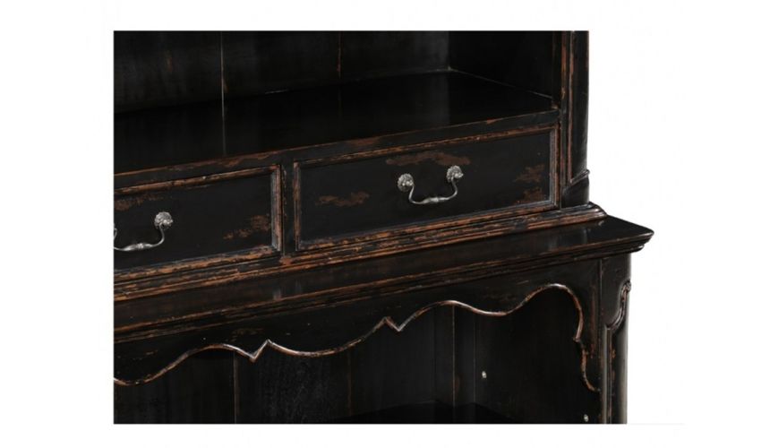 Display Cabinets and Armories Fine Furniture Display Cabinet in Black