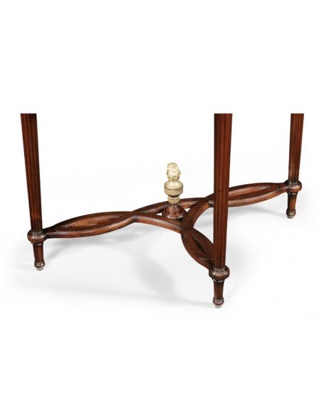 Console & Sofa Tables Demilune Console Table in Mahogany