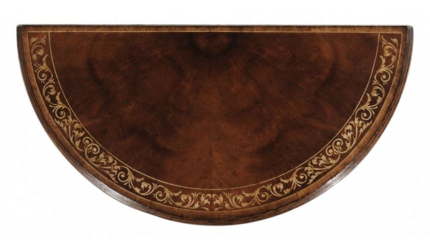 Console & Sofa Tables Demilune Console Table in Mahogany