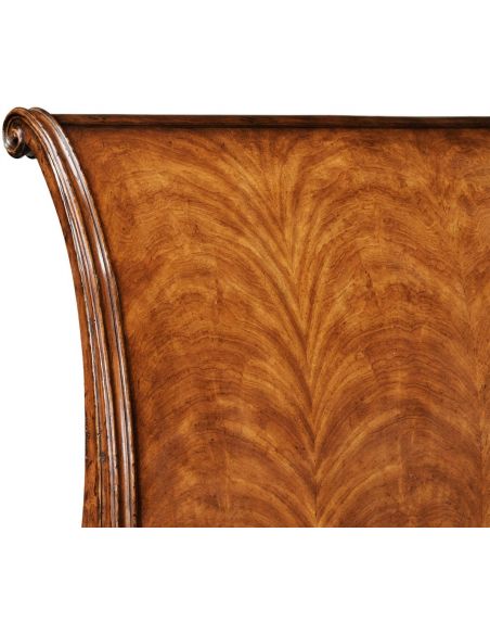BEDS - Queen, King & California King Sizes King Size Walnut Sleigh bed