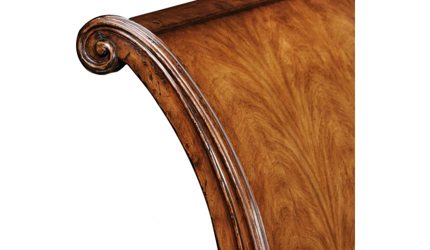 BEDS - Queen, King & California King Sizes King Size Walnut Sleigh bed