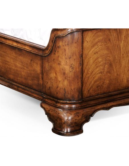 BEDS - Queen, King & California King Sizes King Size Walnut Sleigh bed