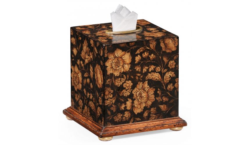 Tabletop Decor Regency Chinoiserie style Tissue Box-69