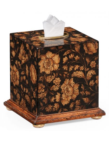 Regency Chinoiserie style Tissue Box-69