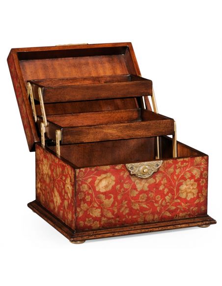 Decorative Accessories Walnut Wood Jewellery Box-88