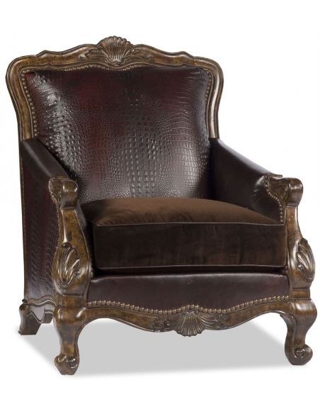Leather Old World Chair