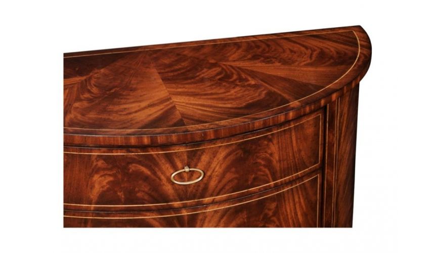 Mahogany Demilune Chest