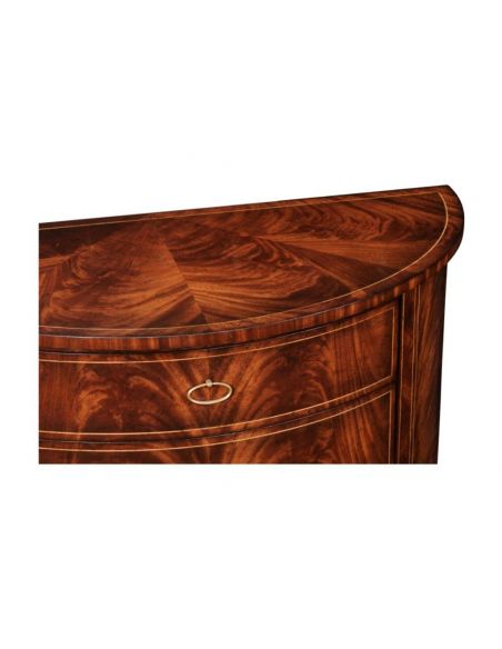 Mahogany Demilune Chest