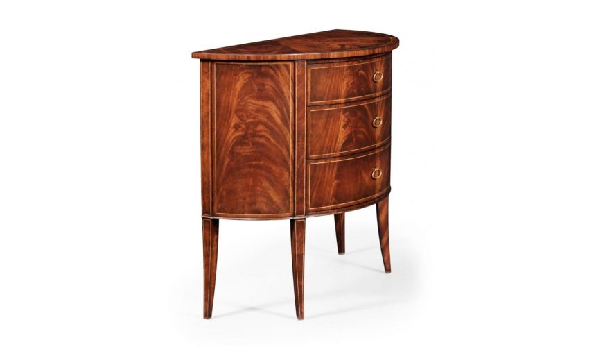 Mahogany Demilune Chest