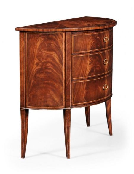 Mahogany Demilune Chest