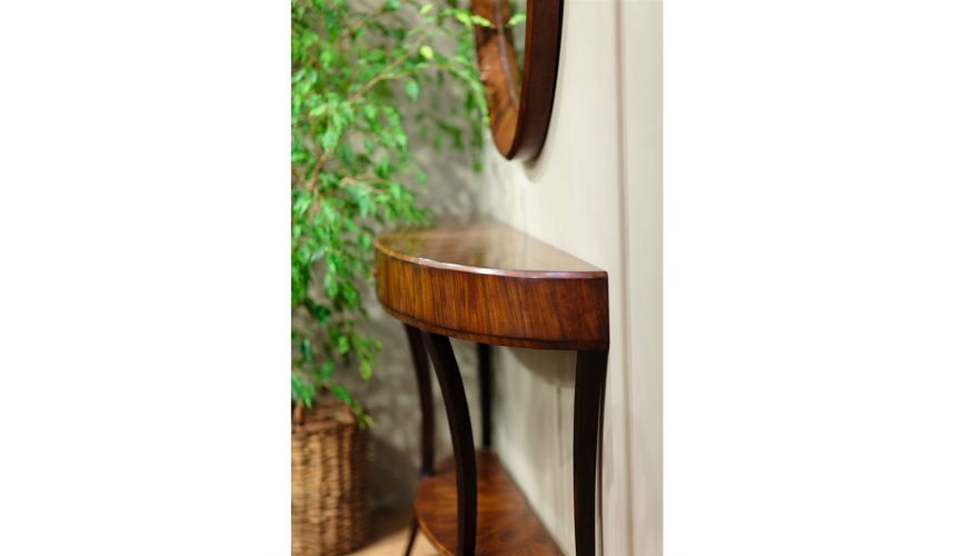 Console & Sofa Tables Art Deco Demilune Console Table-17