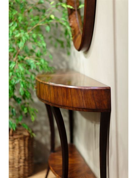 Console & Sofa Tables Art Deco Demilune Console Table-17