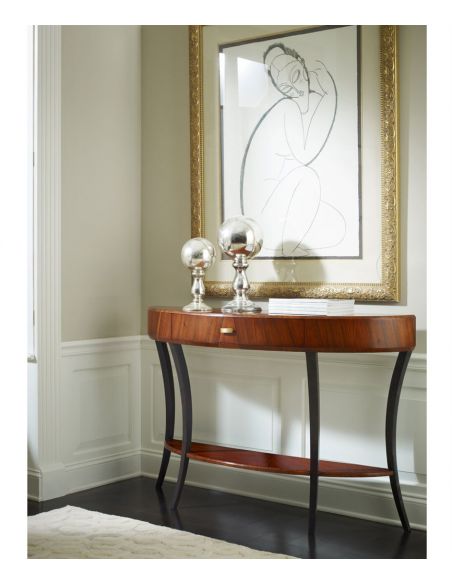 Console & Sofa Tables Art Deco Demilune Console Table-17