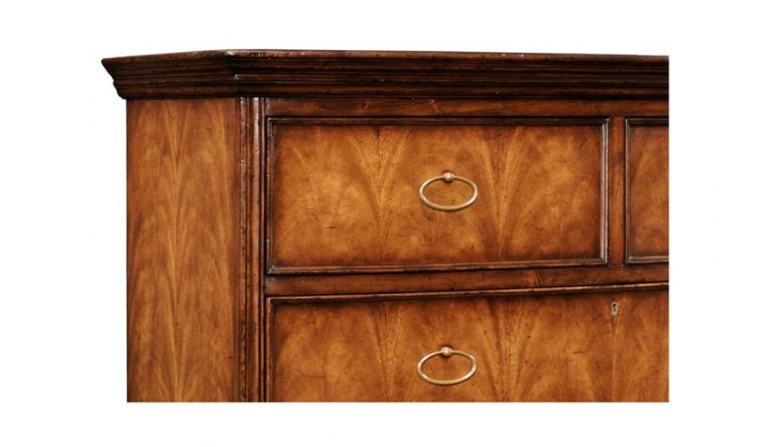 Cabinets Desks Chairs - Home Office Cabinet in Medium Crotch Walnu