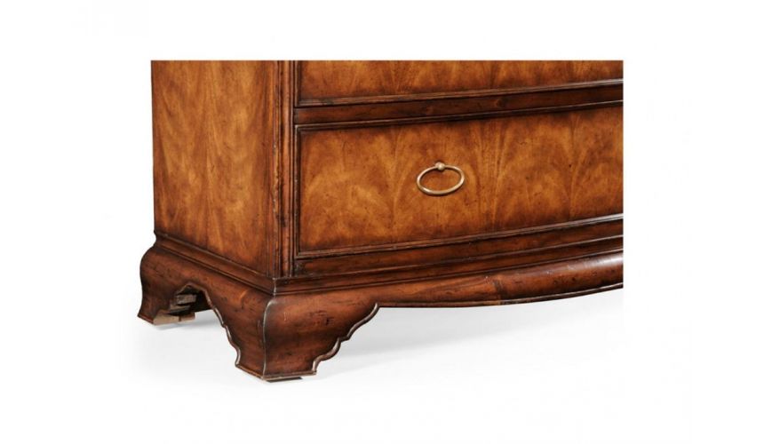 Cabinets Desks Chairs - Home Office Cabinet in Medium Crotch Walnu