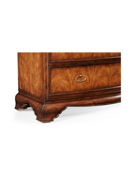 Cabinets Desks Chairs - Home Office Cabinet in Medium Crotch Walnu