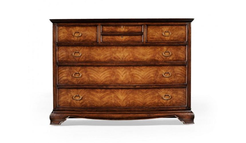 Chest of Drawers Crotch Walnut Dresser Chest of Drawers