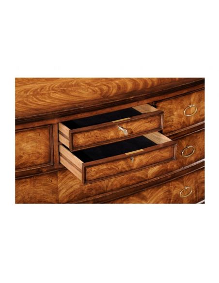 Chest of Drawers Crotch Walnut Dresser Chest of Drawers