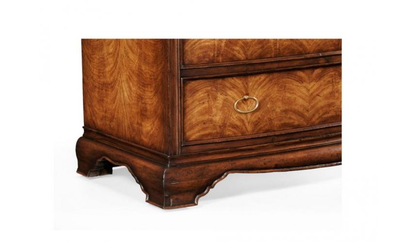 Chest of Drawers Crotch Walnut Dresser Chest of Drawers